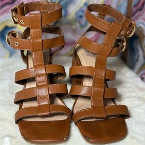 Brown Strappy Sandals